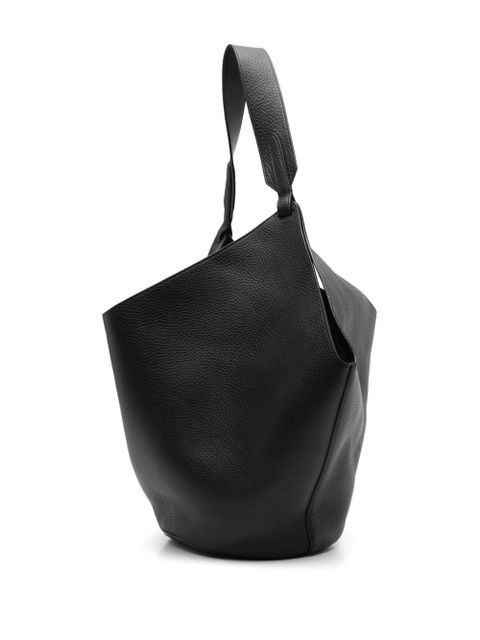 KHAITE medium Lotus leather tote bag - Black
