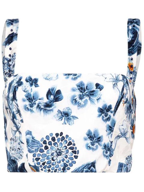 Agua By Agua Bendita Cacao Petalo cropped top - White - zdjęcie produktu nr 1