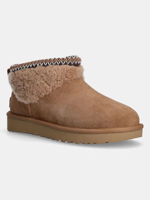 UGG śniegowce zamszowe Classic Ultra Mini Maxi Curly - zdjęcie produktu nr 1