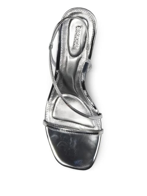 Simkhai 75mm Bridget shell-motif sandals - Silver
