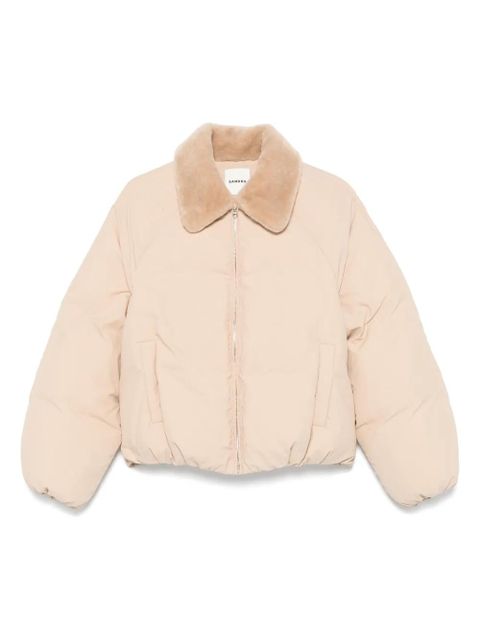 SANDRO zip-up puffer jacket - Neutrals - zdjęcie produktu nr 1