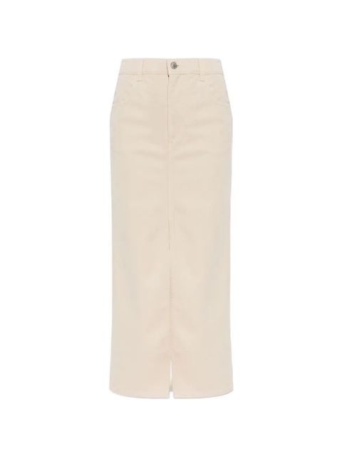 ISABEL MARANT button-fastening slit skirt - Neutrals - zdjęcie produktu nr 1