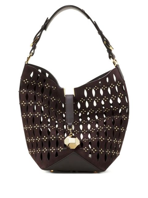 Lanvin cutout studded bucket bag - Brown - zdjęcie produktu nr 1