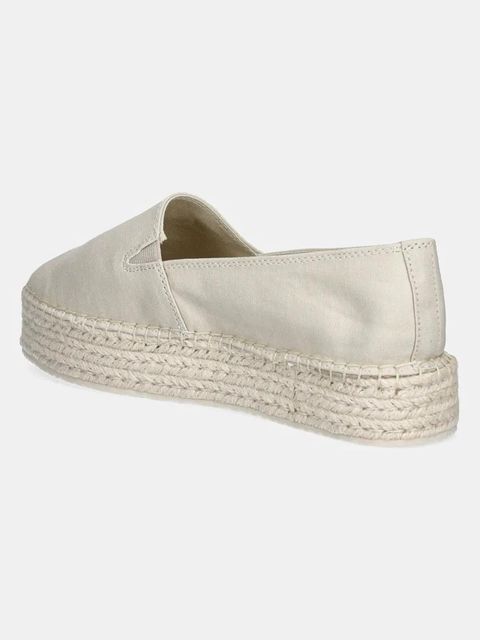 Calvin Klein Jeans espadryle FLATFORM ESPADRILLE MG/HDW kolor beżowy na platformie YW0YW01737 - zdjęcie produktu nr 2