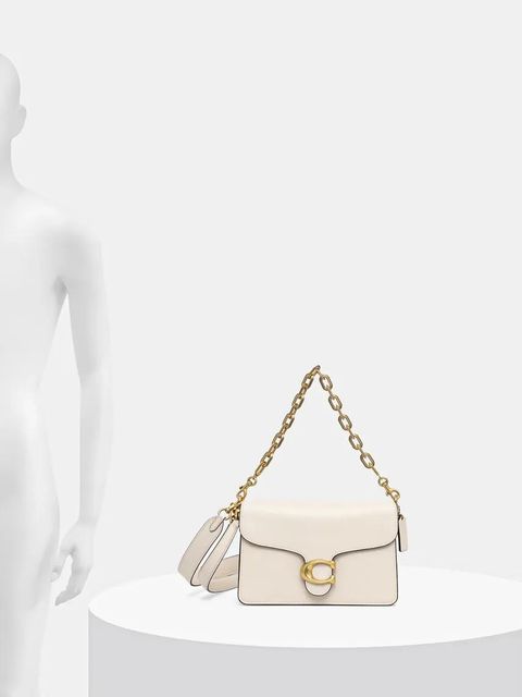 Coach torebka skórzana TABBY kolor beżowy CY919