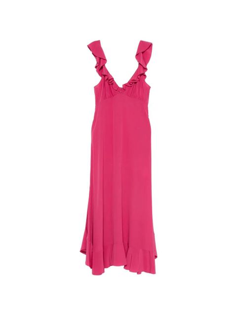 Chloé ruffled silk dress - Pink - zdjęcie produktu nr 1