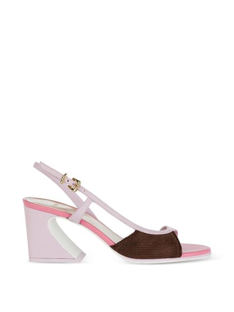 FENDI Arco ssymmetric sandals - Pink - zdjęcie produktu nr 1