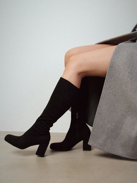 Medicine kozaki damskie kolor czarny na słupku - zdjęcie produktu nr 1