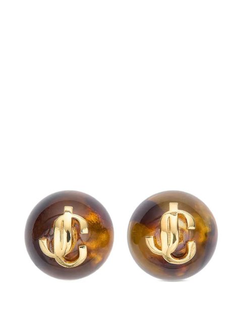 Jimmy Choo beads logo earrings - Gold - zdjęcie produktu nr 1