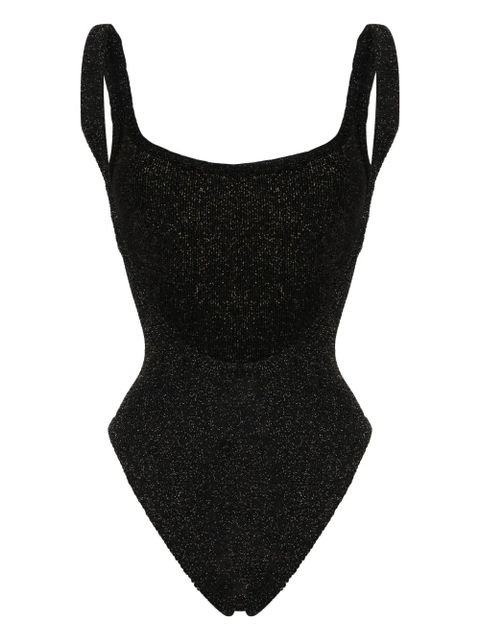 Hunza G square-neck shirred swimsuit - Black - zdjęcie produktu nr 2
