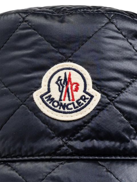 Moncler quilted bucket hat - Blue