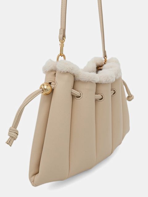 Themoire torebka kolor beżowy TMFW25DFEDF81