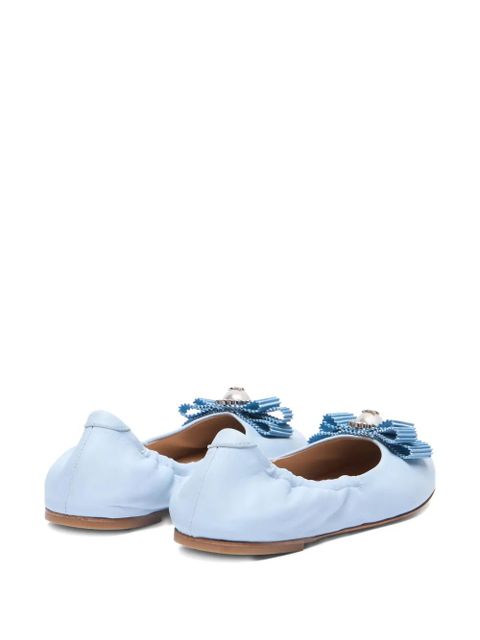 Casadei bow-detail ballet flats - Blue