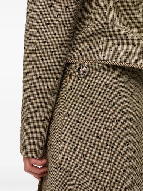 GANNI check-print mini skirt - Neutrals - zdjęcie produktu nr 2