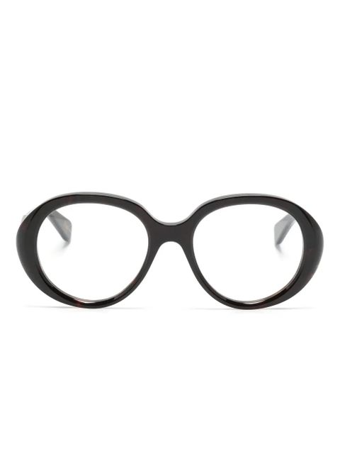 Chloé Eyewear tortoiseshell round-frame glasses - Brown - zdjęcie produktu nr 1
