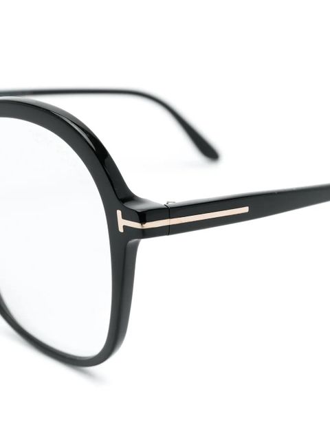 TOM FORD Eyewear oversized square glasses - Black