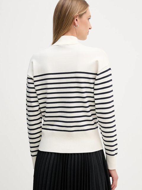 Tommy Hilfiger sweter damski kolor biały lekki WW0WW47467