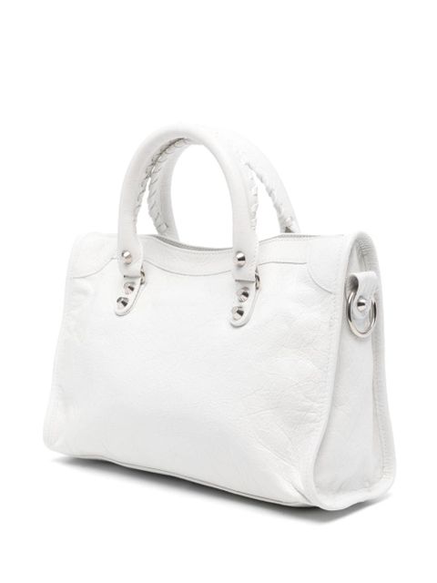 Balenciaga small Le City leather tote bag - White - zdjęcie produktu nr 2