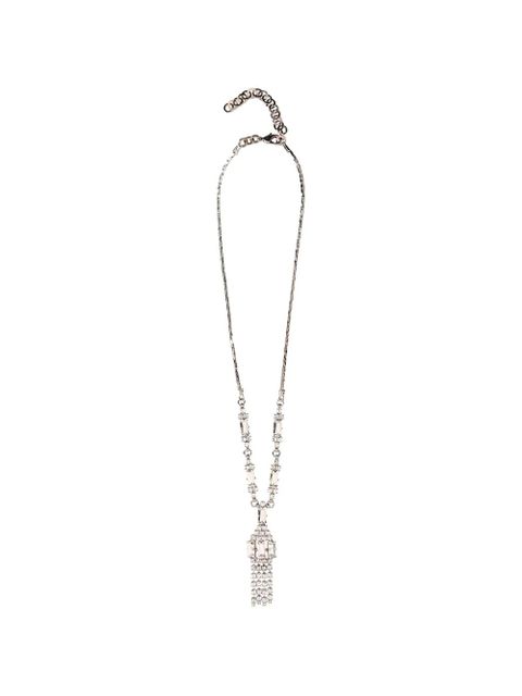 Alessandra Rich crystal fringes necklace - Silver - zdjęcie produktu nr 1