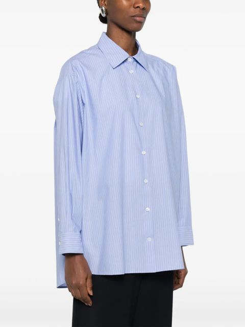 The Row Luka striped shirt - Blue
