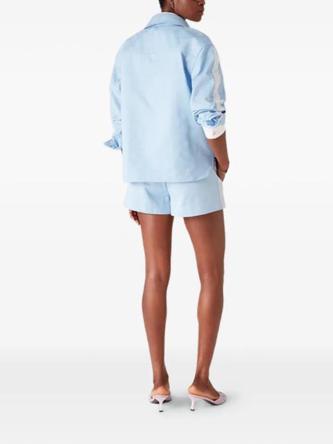 Casablanca patch-pocket stripe shirt - Blue