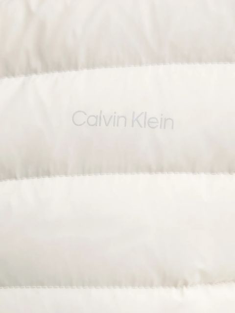 Calvin Klein kurtka puchowa kolor beżowy przejściowa LV044C513G