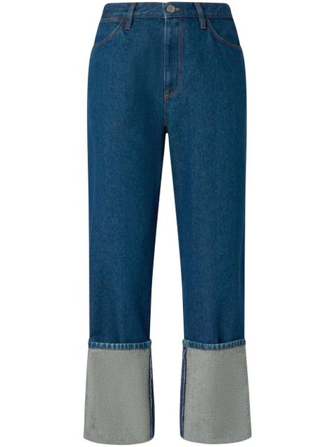 PINKO turn-up straight jeans - Blue - zdjęcie produktu nr 1