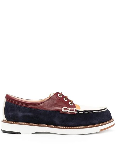 Tod's colour-block lace-up shoes - Blue - zdjęcie produktu nr 1