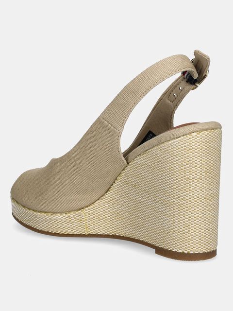 Tommy Hilfiger sandały FLAG HIGH WEDGE ESPAD SLINGBACK