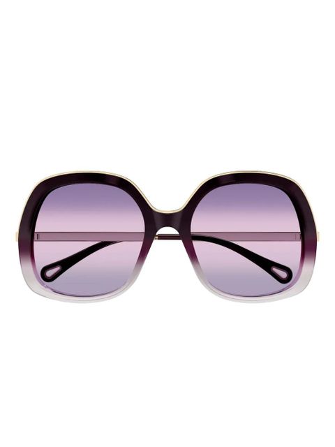 Chloé Eyewear round frame sunglasses - Purple - zdjęcie produktu nr 1