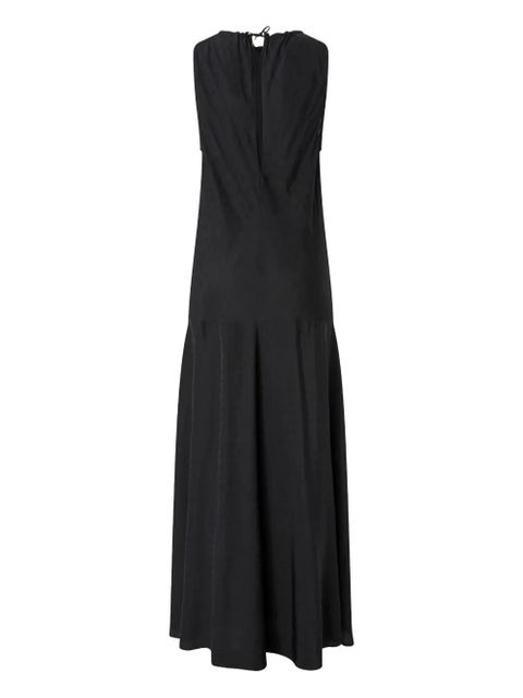 PINKO Agnolotto gathered maxi dress - Black - zdjęcie produktu nr 2