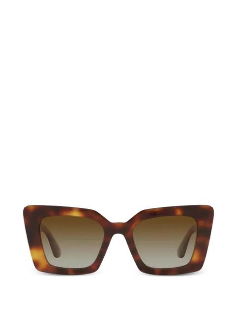 Burberry Eyewear Daisy geometric-frame sunglasses - Brown - zdjęcie produktu nr 1