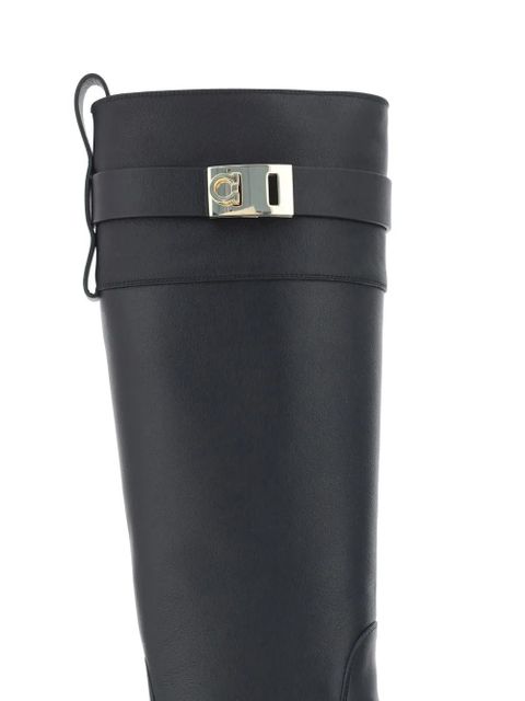 Ferragamo Buckle-detailing boots - Black - zdjęcie produktu nr 2