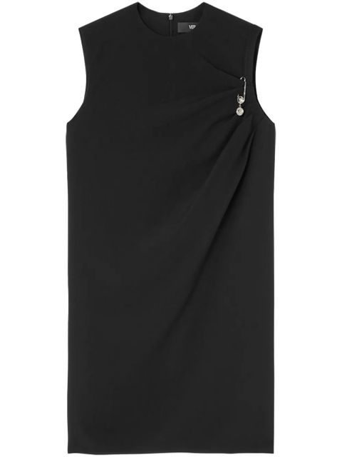 Versace Safety Pin satin midi shirt dress - Black - zdjęcie produktu nr 1