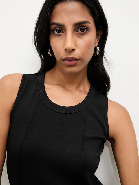 Answear.LAB sukienka kolor czarny mini rozkloszowana