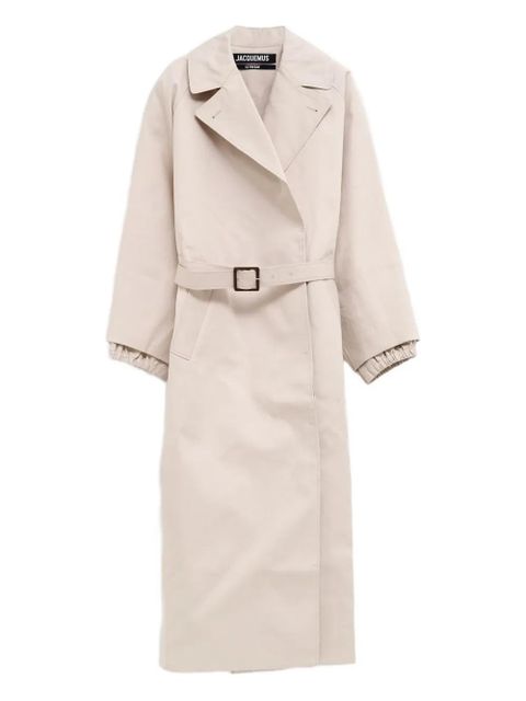 Jacquemus belted cuffed trench coat - White - zdjęcie produktu nr 1