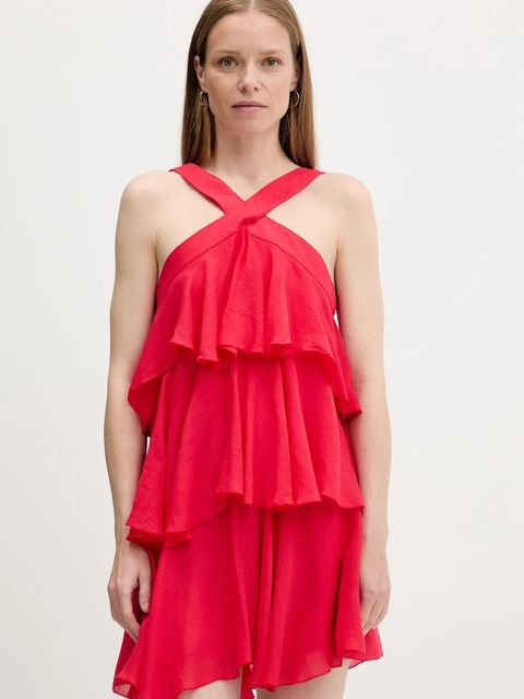 Answear.LAB sukienka kolor czerwony mini prosta - zdjęcie produktu nr 1