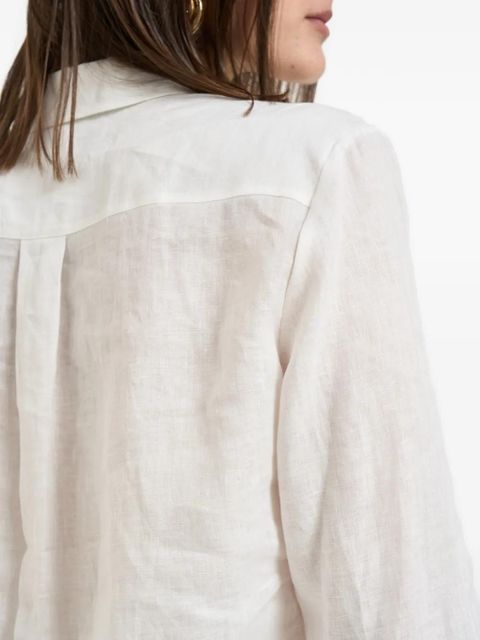 Weekend Max Mara embroidered-logo button-down shirt - White