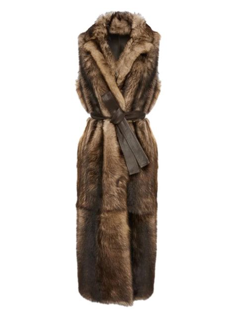 Yves Salomon Toscana shearling coat - Brown - zdjęcie produktu nr 1
