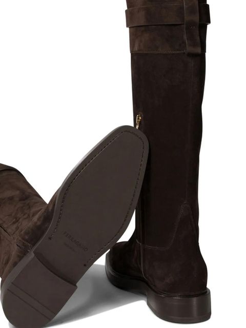 Ferragamo 15mm Hug boots - Brown