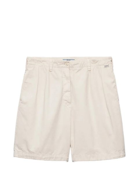 Prada old gabardine bermudas - Neutrals - zdjęcie produktu nr 1