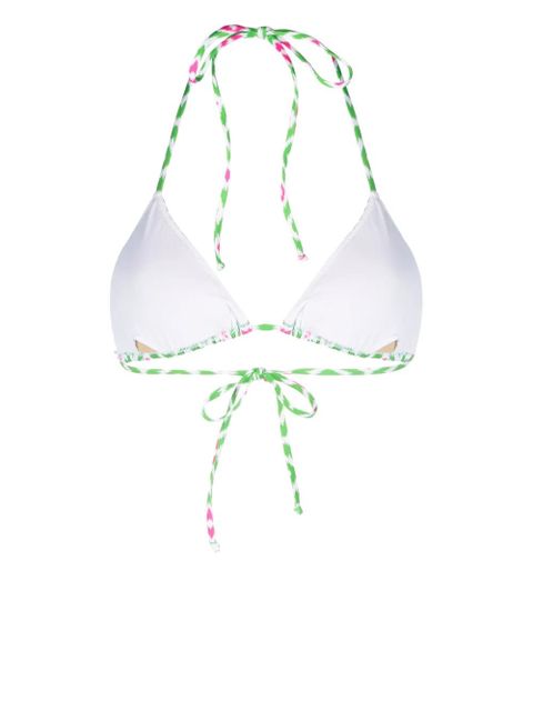MC2 Saint Barth Leah geometric-print bikini top - Green - zdjęcie produktu nr 2
