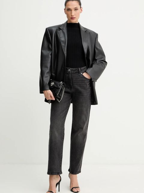 Morgan sweter damski kolor czarny lekki z półgolfem MROYA - zdjęcie produktu nr 2