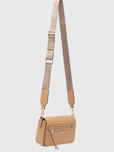 Dkny torebka skórzana kolor beżowy R42E3E21 - zdjęcie produktu nr 1