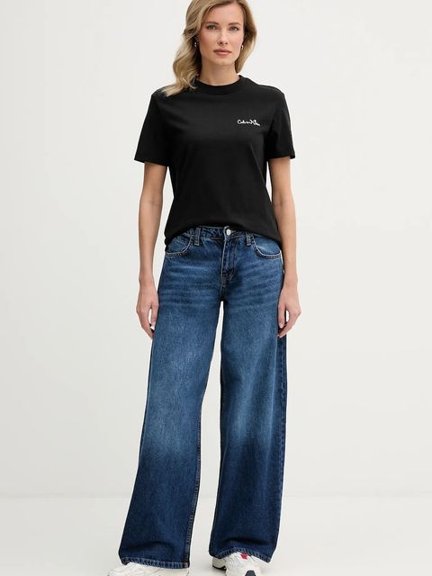 Calvin Klein Jeans t-shirt bawełniany - zdjęcie produktu nr 2