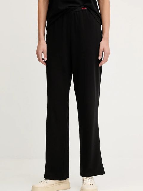 HUGO spodnie lounge damskie kolor czarny gładkie 50555624 - zdjęcie produktu nr 1