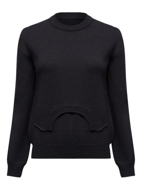 MM6 Maison Margiela wool sweater - Black - zdjęcie produktu nr 1