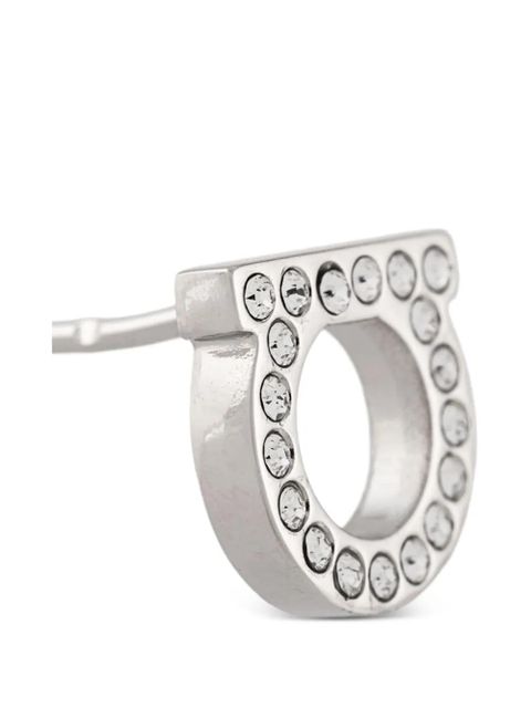 Ferragamo Gancini embellished earrings - Silver