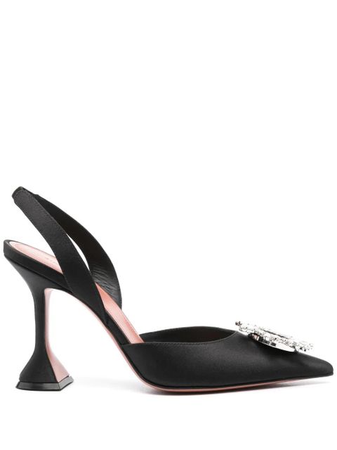 Amina Muaddi 105mm Begum Sling pumps - Black - zdjęcie produktu nr 1