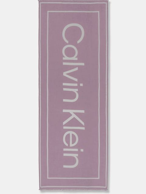 Calvin Klein szal z domieszką kaszmiru